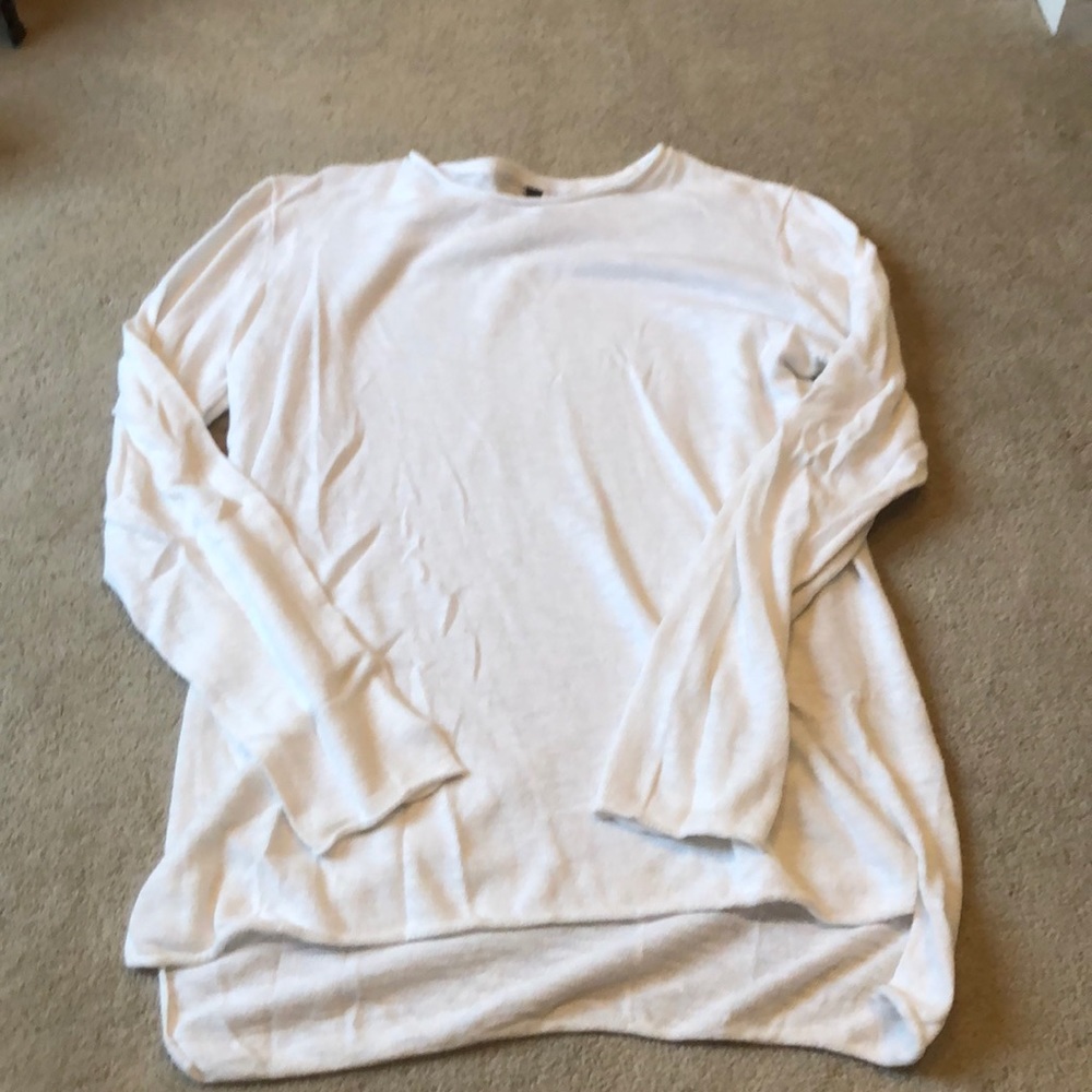 Sheer long sleeve tee